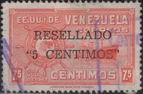 [Overprinted "RESELLADO" and Surcharged New Value, 类型 RS1]