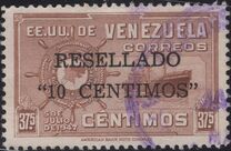 [Overprinted "RESELLADO" and Surcharged New Value, 类型 RY1]