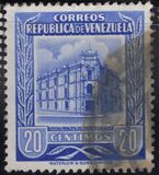 [Caracas Central Post Office - Inscription "CORREOS - REPUBLICA DE VENEZUELA", tip AIK28]