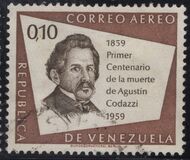 [Airmail - The 100th Anniversary of the Death of Agustin Codazzi, Geographer, 1793-1859, type AXX5]