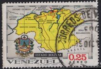 [Airmail - States of Venezuela - Maps and Arms of the Various States, tip BRX]
