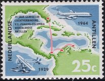 [The 35th Anniversary of the First Regular Curacao Airmail service, type CR]