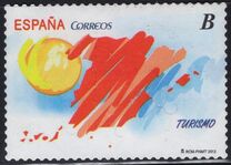 [Tourism - Map of Spain. Self Adhesive, Typ FWR]