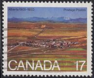 [75 Aniversario de las provincias de Alberta y Saskatchewan., tipo ZK]