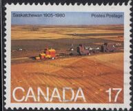 [75 Aniversario de las provincias de Alberta y Saskatchewan., tipo ZJ]