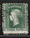 [Queen Victoria - 4 Winged "Stars" in Corners. Yellowish Paper,  Watermarked, type B12]