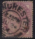 [Regina Vittoria  - Iscrizione "POSTAGE AND INLAND REVENUE", Scrivi AI1]