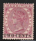 [Surcharged "TWO CENTS", type AE]