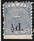 [Issues of 1879 & Not Issued Stamps Surcharged, type M]