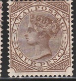 [Queen Victoria - Inscription: "NATAL POSTAGE", type P]