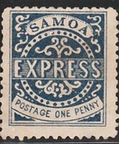 [Express Stamps - Line Above "X" Broken. Small Dot Near Upper Right Serif of "M", type A3]