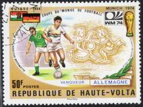 [West Germany as Finalist in the Football World Cup 1974, type QB]