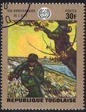 [Airmail - The 50th Anniversary of I.L.O. 1969 - Paintings, type QB1]