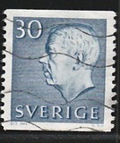 [King Gustaf VI Adolf of Sweden - New Engravement with Imprint, type EE4]