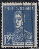 [Generale San Martín - Carta: Olandese, a grana verticale - Puntino dopo il valore - Filigrana: Sole piatto, RA (10x9 mm) later. a sx/dx, Scrivi CU7]