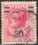 [Prince Louis II - Surcharged, type AX]