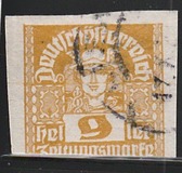 [Newspaper Stamps - Thin White Paper, type XBN5]