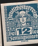 [Newspaper Stamps - Thin White Paper, type XBN7]