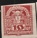 [Newspaper Stamps - Thin White Paper, type XBN6]