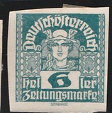 [Newspaper Stamps - Thin White Paper, type XBN3]