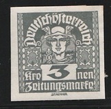 [Newspaper Stamps - Thin White Paper, type XBN18]