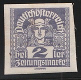 [Newspaper Stamps - Thin White Paper, type XBN]
