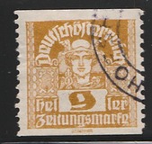 [Newspaper Stamps - Thin White Paper, type XBN5]