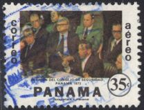 [Airmail - The 1st Anniversary of the Death of General Omar Torrijos Herrera, 1929-1981, Scrivi AGE]