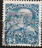 [The 60th Anniversary of the Reign of Emperor Franz Josef II. Normal Paper without Varnish Bars, type Y8]