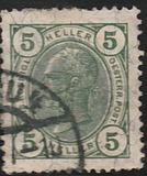 [Emperor Franz Josef I, 1830-1916 - Value in "Heller" Without Varnish Bars, Numerals in Black, тип N26]