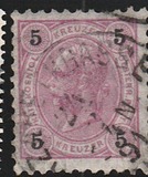 [Emperor Franz Josef I, 1830-1916 - Granite Paper. Numerals in Black, type N3]