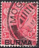 [India Postage Stamps Overprinted "BURMA", type A6]