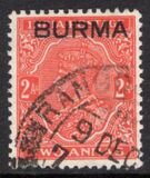 [India Postage Stamps Overprinted "BURMA", type A4]