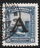 [Airmail - Previous Issues Overprinted A = "Avianca", type QI]