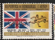 [Airmail - Olympic Games - Mexico City, Mexico, tip HZ]