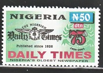 [The 75th Anniversary of The Daily Times of Nigeria, type YO]