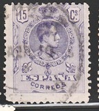 [King Alfonso XIII - Blue Control Numbers on Backside, Typ BG3]
