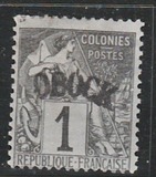 [French Colonies - General Issues Overprinted "OBOCK" - Curved, type A]