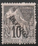 [French Colonies Postage Stamps Overprinted "REUNION", type F4]