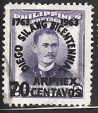 [The 200th Anniversary of Diego Silang Art and Philatelic Exhibition "ARPHEX" - G.P.O., Manila, Philippines - Issue of 1952 Overprinted "1763 1963 DIEGO SILANG BICENTENNIAL ARPHEX" and Sucharged Value, type ZX]