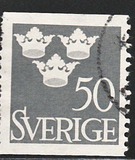 [King Gustaf VI Adolf of Sweden & Tree Crowns - Without Imprint, type BM17]