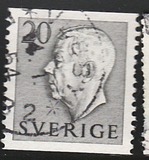 [King Gustaf VI Adolf of Sweden & Tree Crowns - Without Imprint, type DB9]