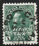 [King George V in Admiral Uniform Overprinted "War Tax", Tip AL]