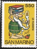 [School and Philately Sketches - By Benito Jacovitti, тып AJY]
