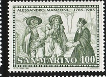 [The 200th Anniversary of the Birth of Alessando Manzoni, 1785-1873, 유형 AKO]
