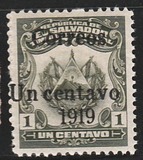 [Postal Tax Stamps Surcharged "Correos - Un centavo - 1919", type CW]