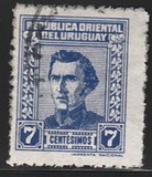 [General Jose Artigas - With Imprint "IMPRENTA NACIONAL" Bottom Right, tegund IW8]