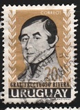 [The 104th Anniversary of the Death of Manuel Oribe, 1792-1857, type OJ1]