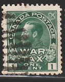 [King George V in Admiral Uniform Overprinted "War Tax", Tip AL]