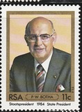[Inauguration of President Botha, type UW]